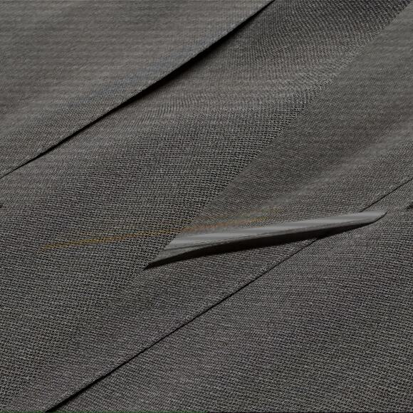 MaxMara Longline Coat Navy Blue Wool Blazer Classic Career Minimalist Size 12 - Picture 14 of 16